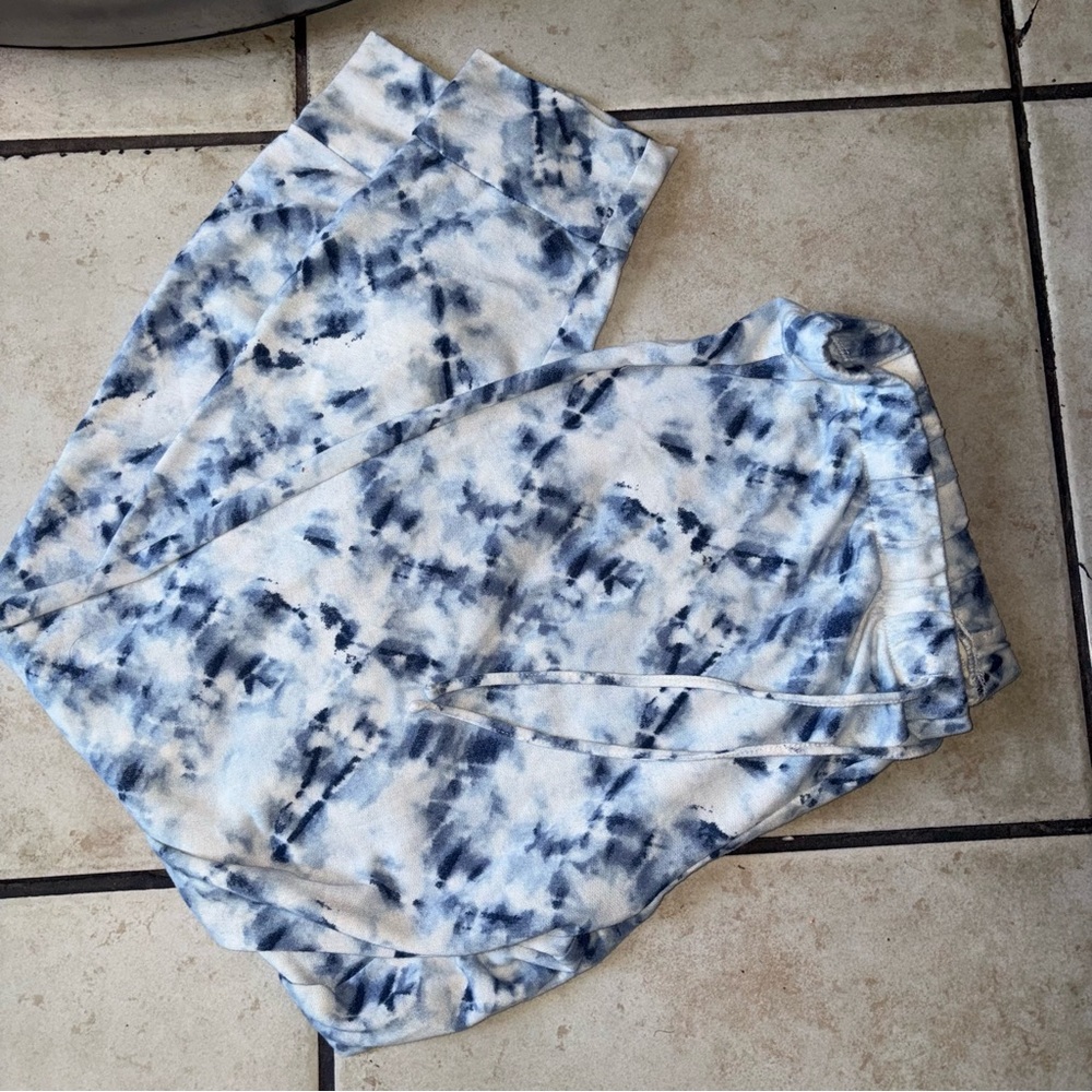 Lucky Brand Women’s Tie Dye Lounge Jogger Pants Size Large Soft Stretch